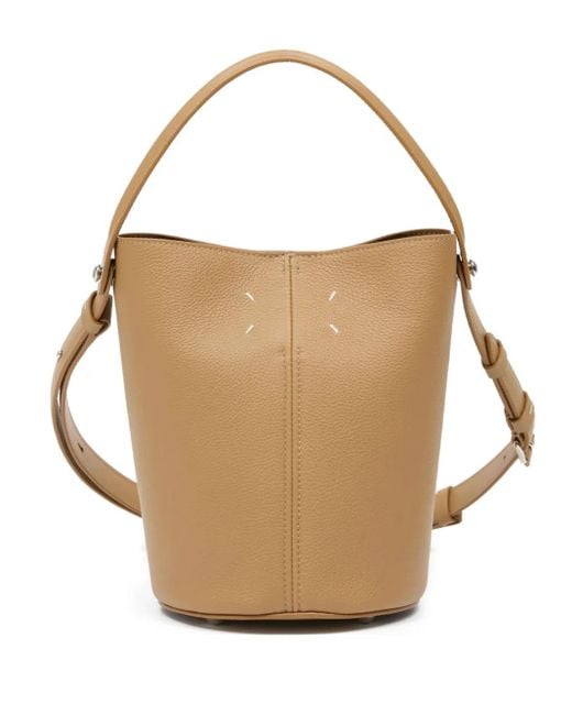 Maison Margiela Natural Dress-Age Leather Bucket Bag