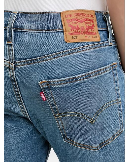 Levi's Blue 511 Logo-Patch Jeans for men