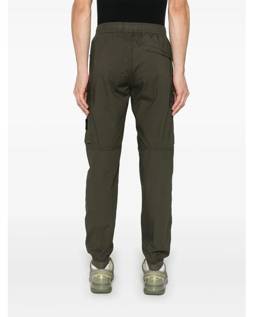 Stone Island Gray Trousers With Logo for men