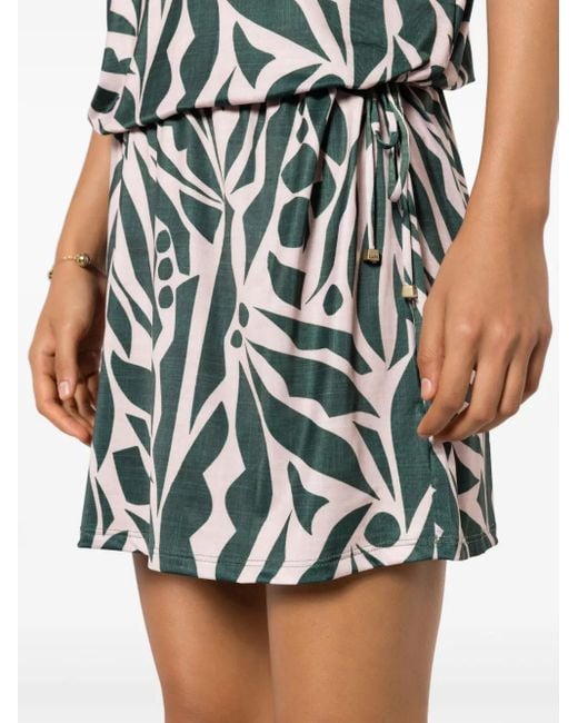 Lygia & Nanny Shiva Mini-Jurk Met Print in het Black