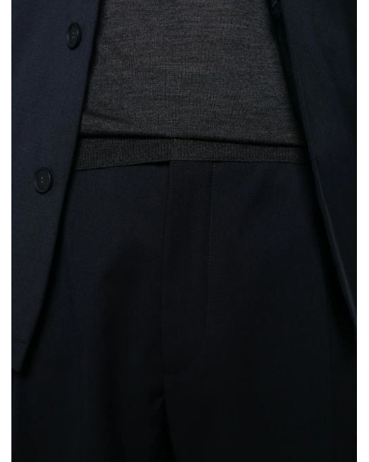 Manuel Ritz Blue Pleated Trousers for men