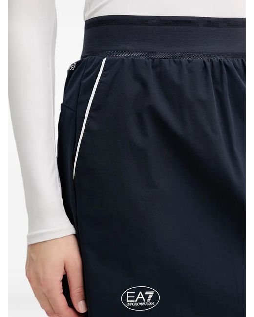 EA7 Active Mini-Rok Met Logoprint in het Blue