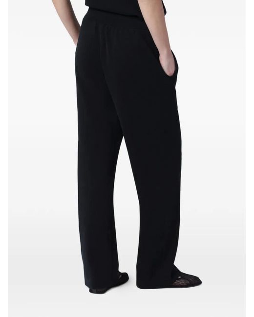 Entire studios Black Pantalon En Maille À Coupe Droite