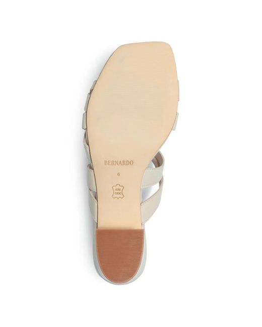 Bernardo White Johanne Woven Sandals