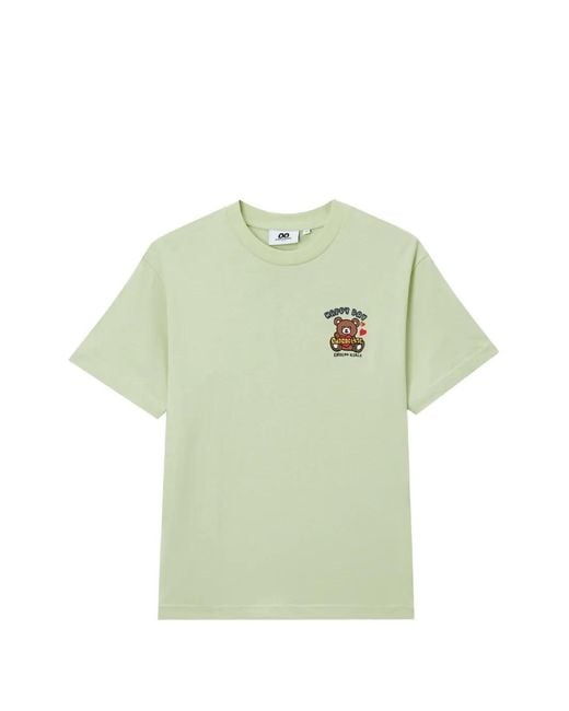 Chocoolate Green Bear-Print T-Shirt