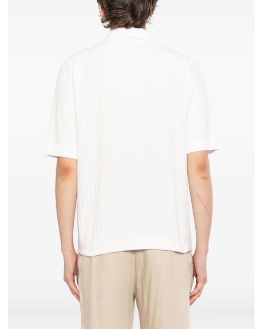 Lardini White Cotton Shirt for men