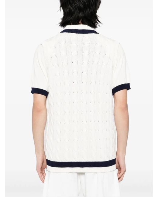 Kiton Blue Knt Vest for men
