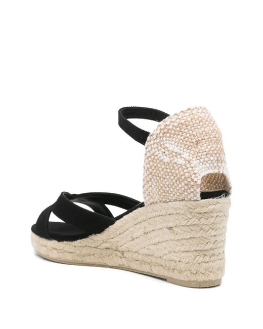 Castaner Black 70Mm Bruna Espadrilles