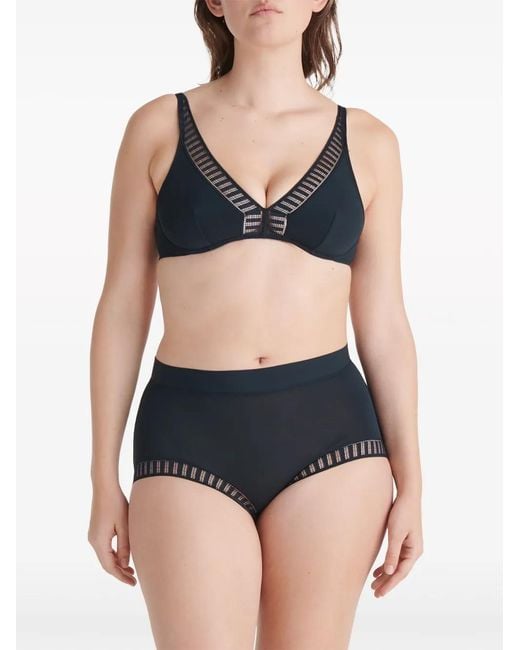 Eres Black Valérie Graphic Triangle Bra