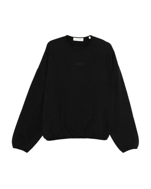 Fear Of God Black Logo-Print Sweatshirt for men
