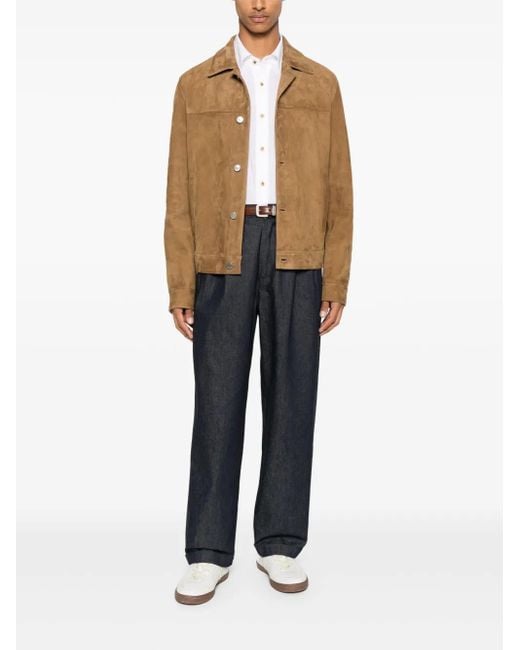 Jacob Cohen Brown Suede Jacket for men