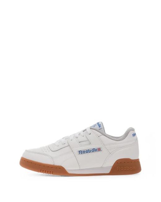 Reebok White Workout Plus Sneakers