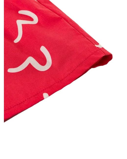 Evisu Red Seagull-Print Boxers for men