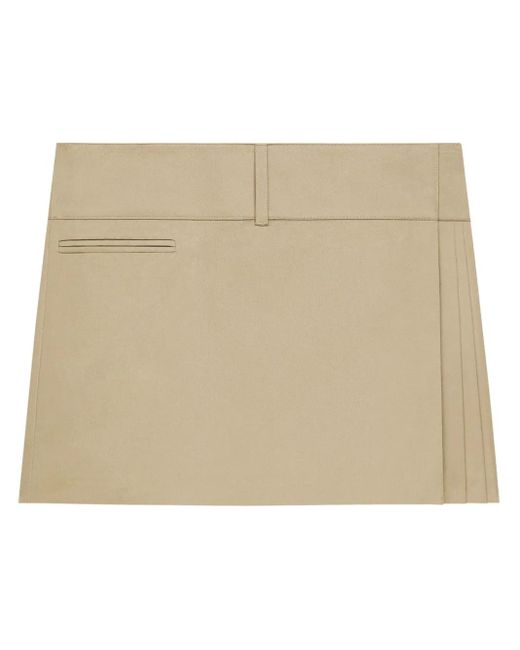 Falda corta con cinturón Courreges de color Natural