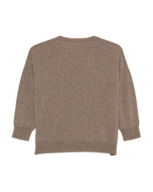 SAPIO Brown Crew-Neck Sweater