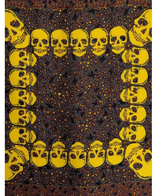 Zadig & Voltaire Black Skull-Print Scarf