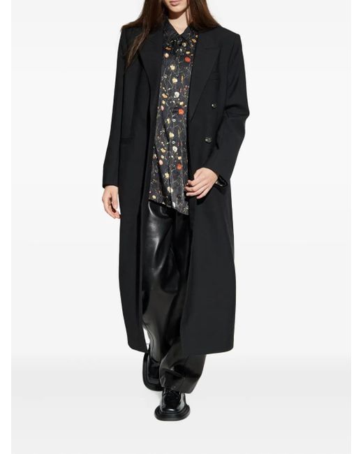 Rag & Bone Black Double-Breasted Coat