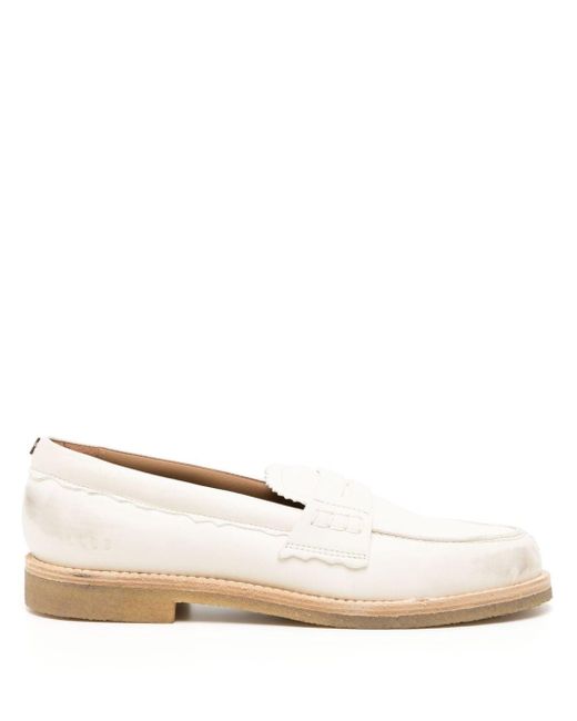 Golden Goose Deluxe Brand Natural Jerry Leather Penny Loafers