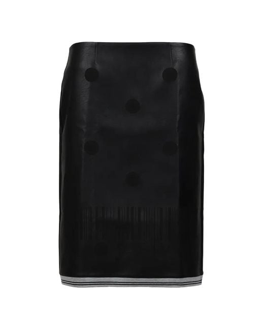 Urte Kat Black I Love You Graphic-Print Midi Skirt