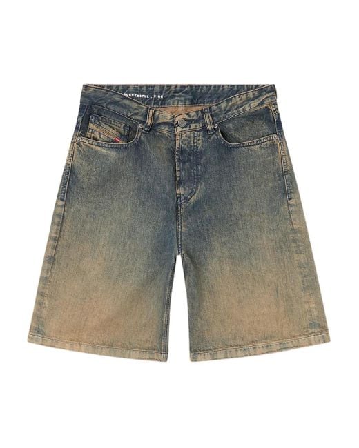 DIESEL Gray De-Sire Denim Shorts