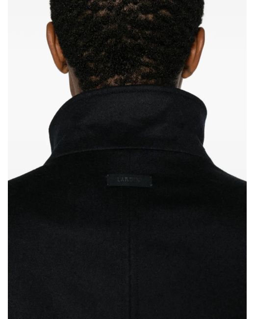 Lardini Black High-Neck Elasticated-Hem Jacket for men