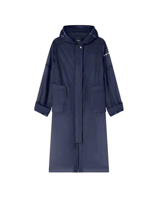 Hooded parka Add de color Blue