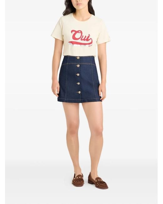 Cinq À Sept Blue Claudia Denim Skirt