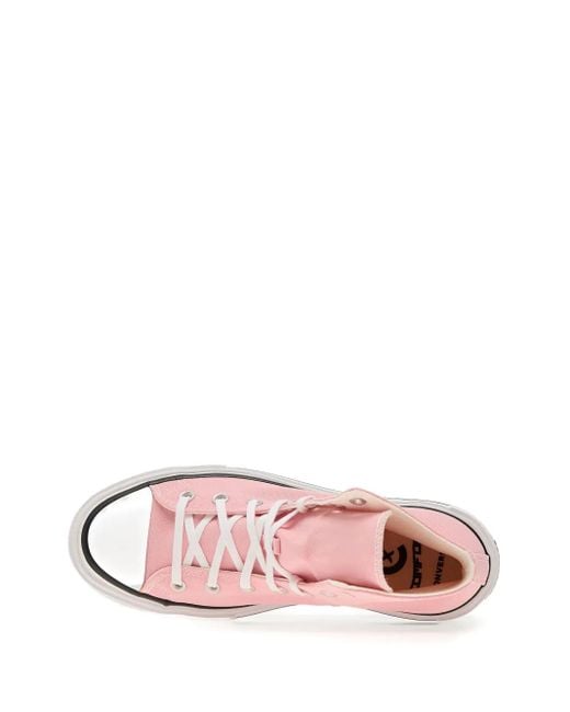 Converse Pink Double-Stack Platform Sneakers