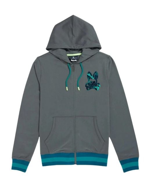 Felpa Howgate Con Cappuccio di Psycho Bunny in Blue da Uomo