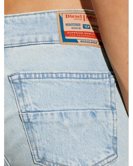 DIESEL Blue D-Hush Patch-Pocket Jeans