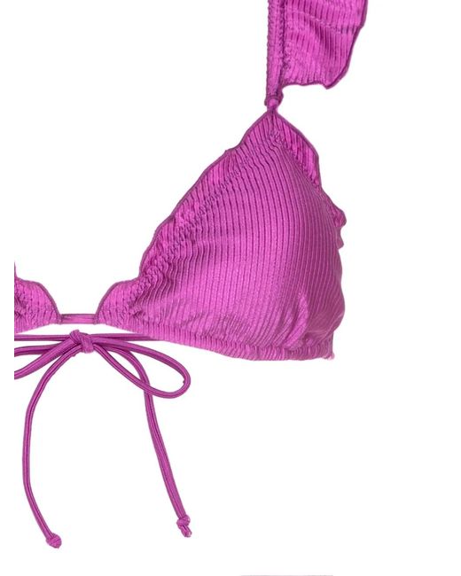 Set Bikini Con Ruches di Brigitte Bardot in Pink