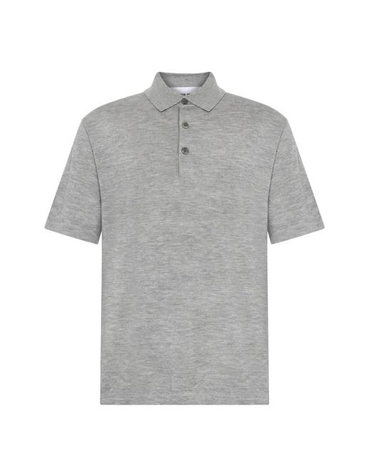 EMERSON RENALDI Gray Button Polo Shirt for men
