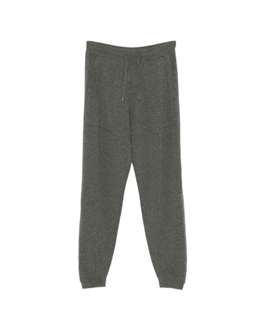 Bompard Gray Drawstring-Fastening Track Pants for men