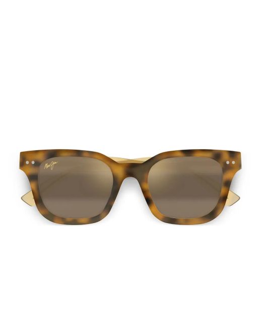 Maui Jim Brown Tortoiseshell Square Sunglasses