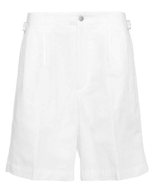 Briglia 1949 White Ricciones Twill Chino Shorts for men