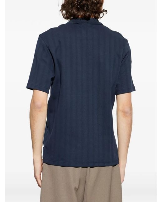 Samsøe & Samsøe Blue Polo À Fermeture Zippée for men