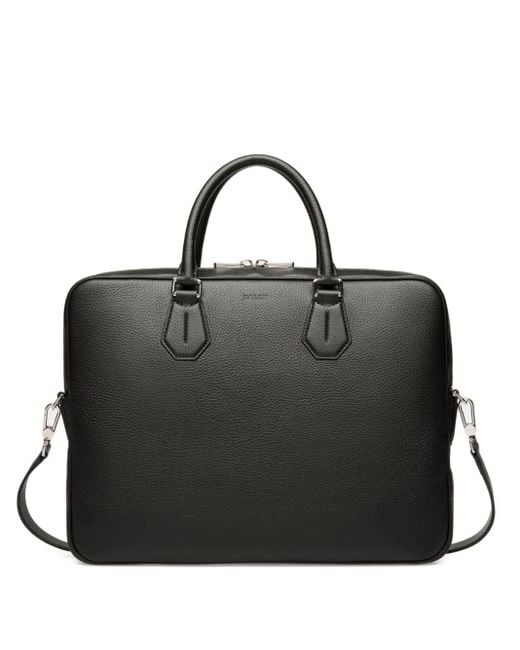 Bally Aktetas Van Korrelig Leer in het Black voor heren