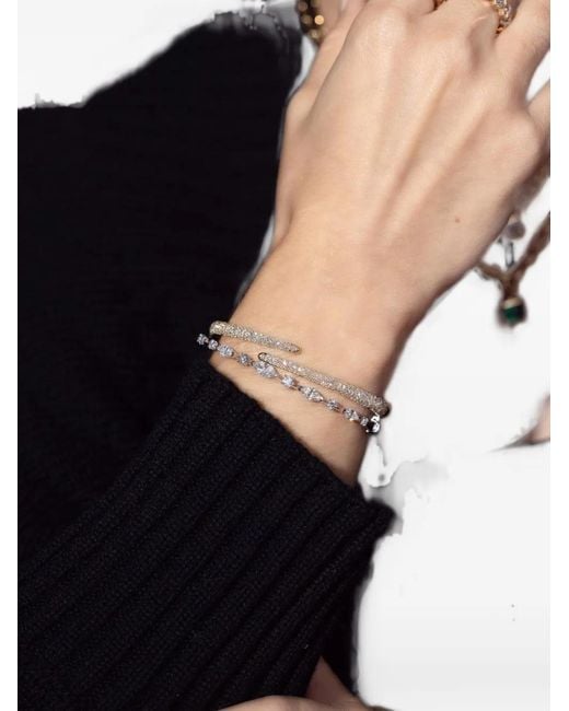 Kwiat Brown Cobblestone Diamond Crossover Bangle