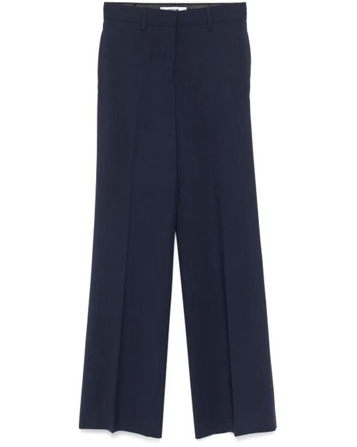 MSGM Blue Tailored Trousers