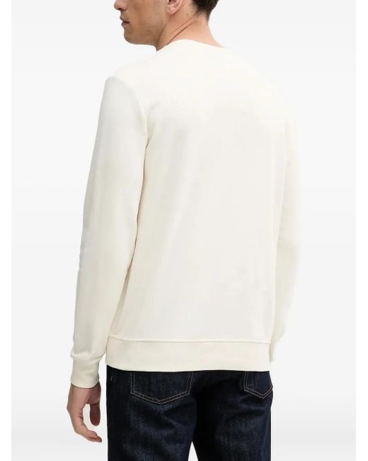 Liu Jo Blue Logo-Plaque Crew-Neck Sweater for men