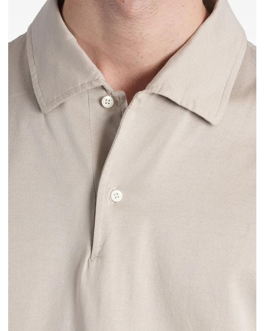 Aspesi White Short-Sleeve Polo Shirt for men