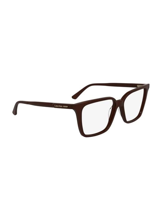 Calvin Klein Brown Square-Frame Glasses