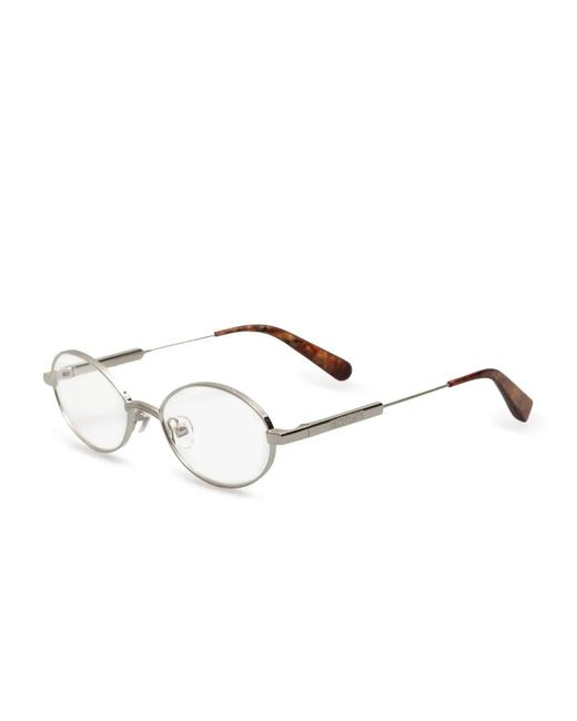 Jacquemus Natural Oval-Frame Glasses
