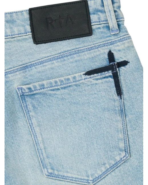 RTA Blue Bryant Logo Skinny Jeans for men