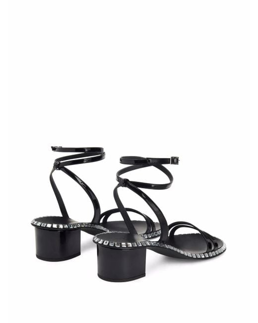 Giuseppe Zanotti Black 40Mm Bellatriks Sandals