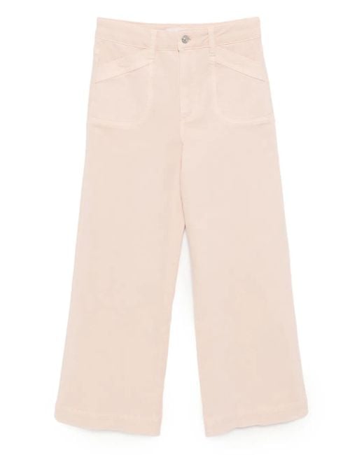 PAIGE Natural Portia Jeans mit weitem Bein
