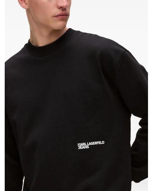Karl Lagerfeld Sweatshirt Mit Logo-Print in Black für Herren
