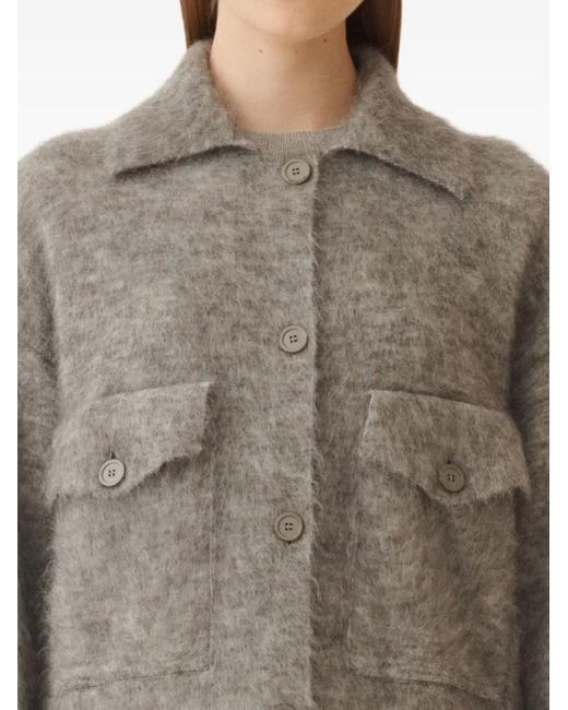 Cardigan Con Bottoni di Fabiana Filippi in Gray