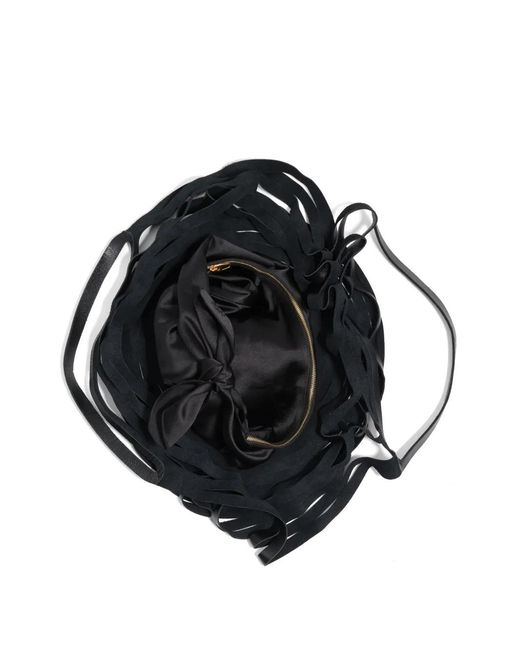 Bimba Y Lola Black Cala Shoulder Bag