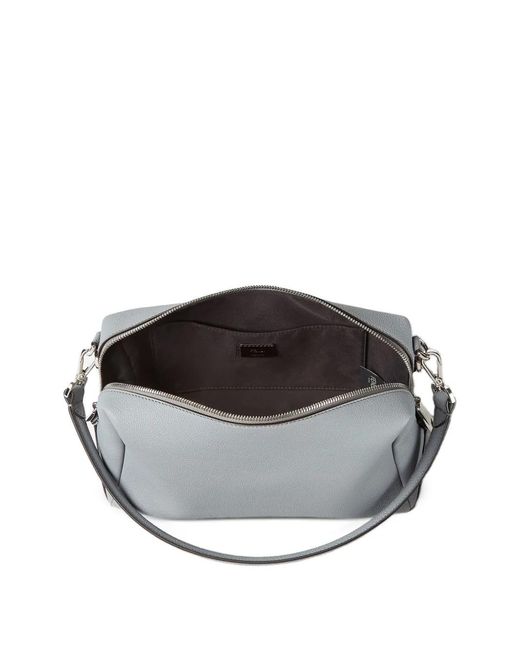 Fendi Gray Medium Lui Leather Messenger Bag for men